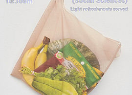 objetos especificos, title of lecture with image of bag of fresh foods