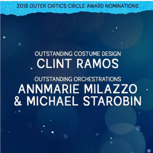 2018 Outer Critics Circle Award Nominations: Outstanding Costume Design Clint Ramos, Outstanding Orchestrations AnnMarie Milazzo & Mi...