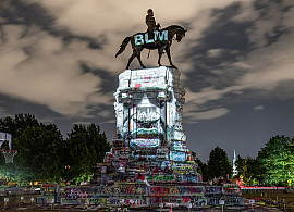 George Floyd Projection, 2020, Kris Graves