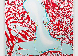 Hiker, 2024, acrylic on canvas 72x60