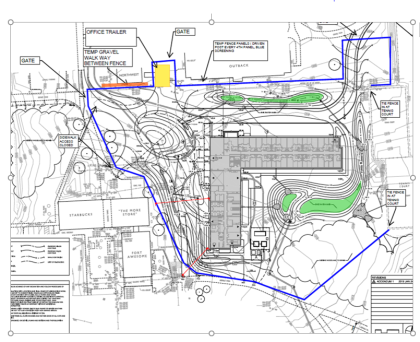 New Residence Hall Fencing and Walkway plans.