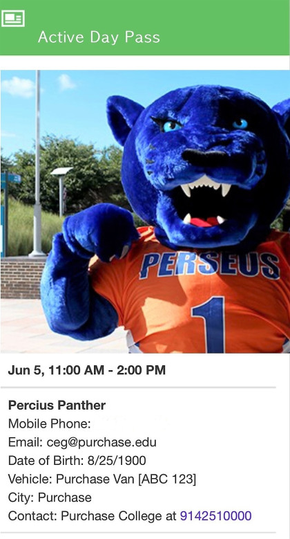 Perseus Panther's Guest Pass