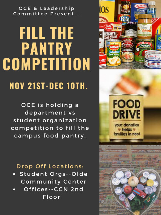 Food Drive Competition Living On Campus Purchase College