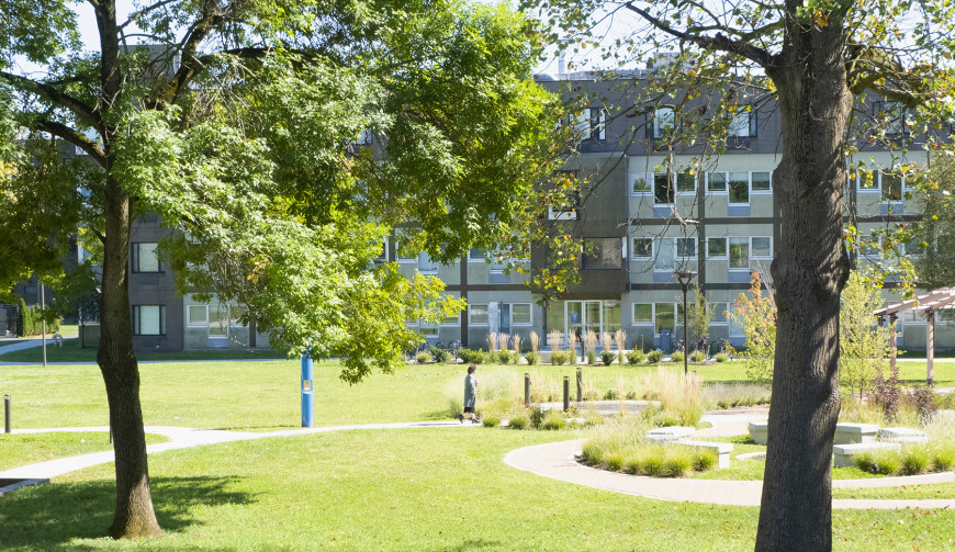 View of the Quad and Outback residence