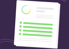 Graphic of resume