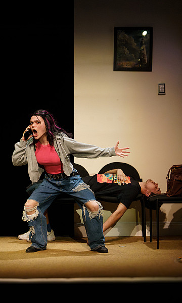 Acting Company 49 in Luna Gale (Written by Rebecca Gilman / Directed by Katherine Wilkinson) with Theatre/Design Tech students
