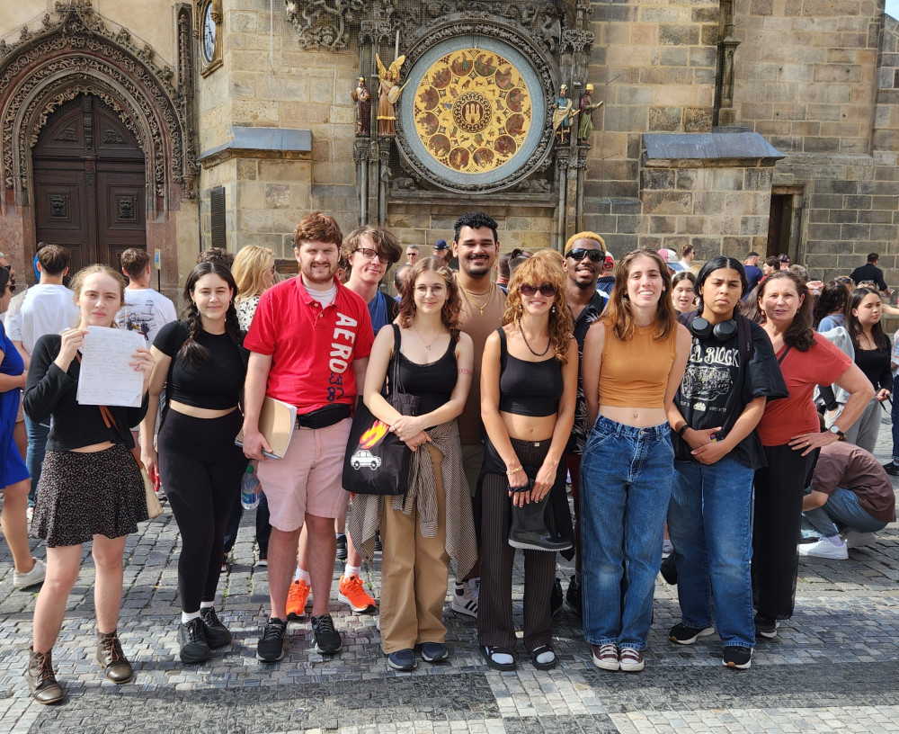 Old Town Square / Summer 2023 study abroad program in Prague with Lenka Pichliková, Visiting Assistant Professor of Theatre and Performance