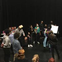 Theatre and Performance class, Revolutionary Laughter: Satire and Social Dialogue, fall 2021