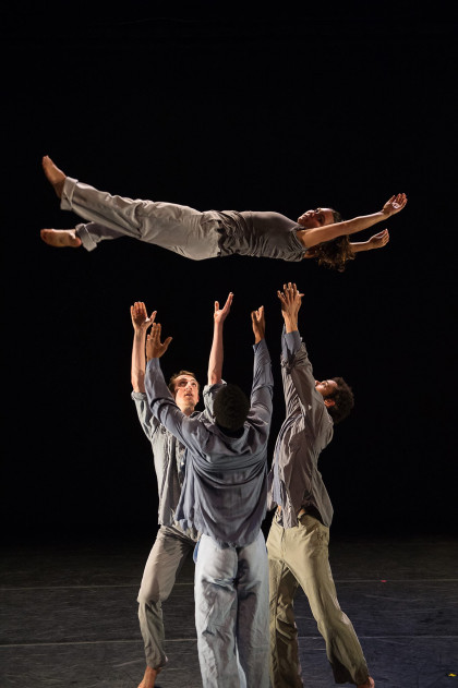 Kiley Dolaway, Christian Allen, Joshua Dunn and Jason Cianciulli in Shannon Gillen's SIELAND. Pur...