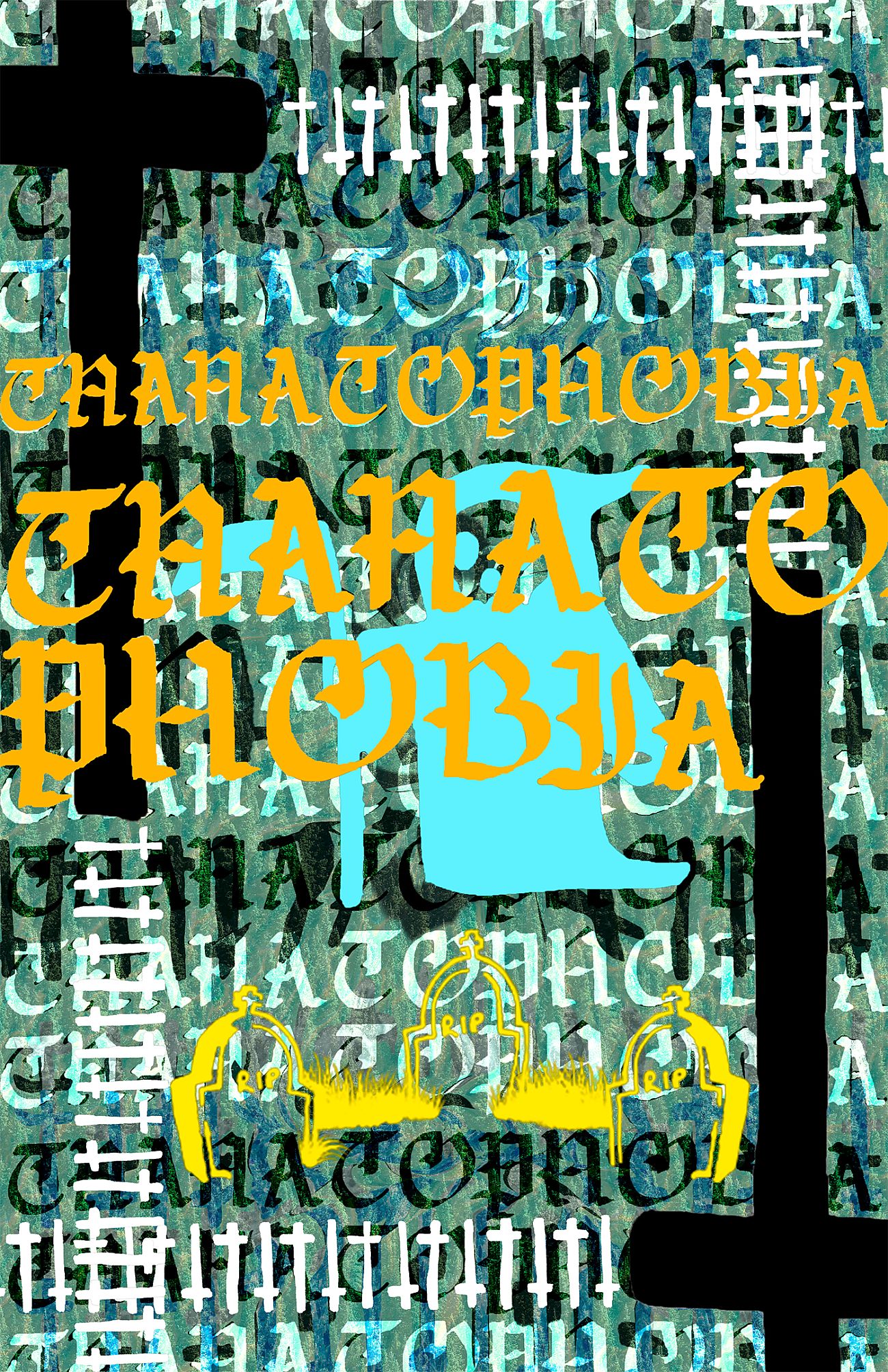 Megan Gallagher, Thanatophobia collage, 2020, Digital