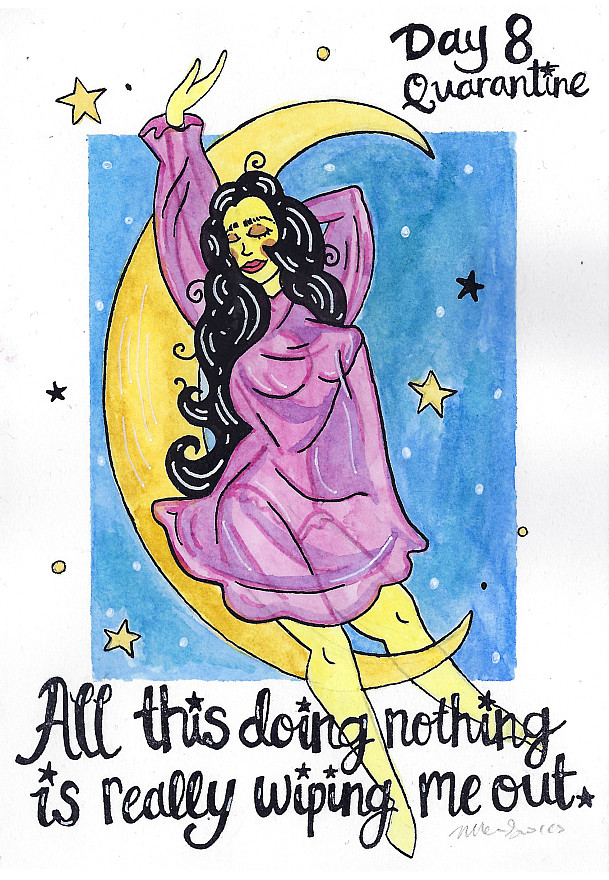 Postcard by Niki Giokas '20, designed for her senior project