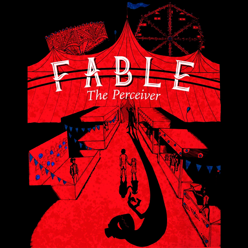 Jake Saravay, Fable Album Cover, 2020, Digital and Ink, 12 x 12 ©Jake Saravay