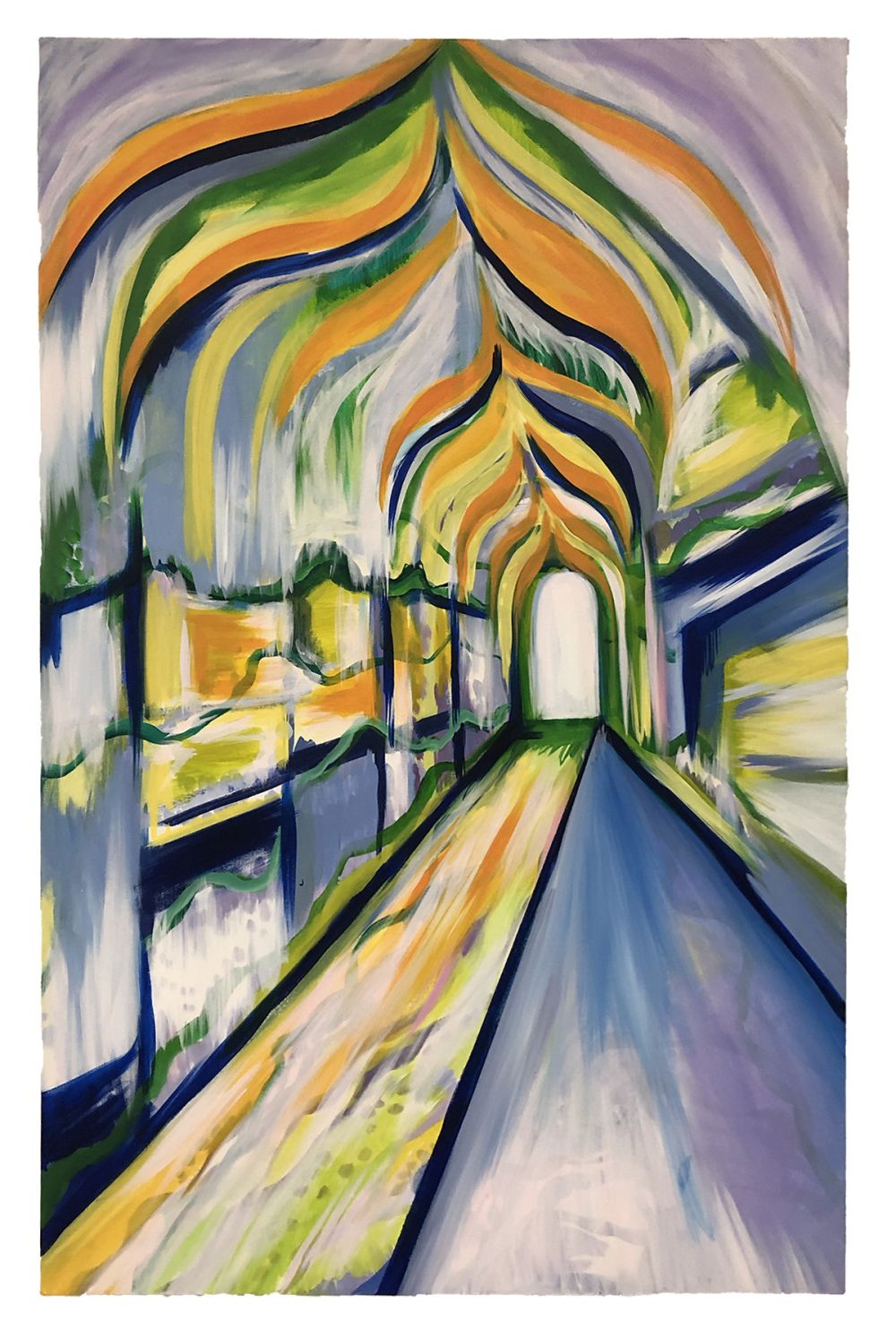 Growing Path,Acrylic Paint, 4x3, 2019