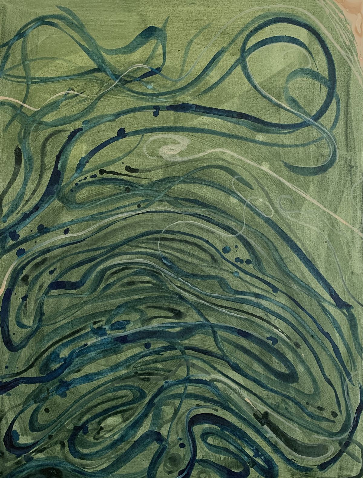 Untitled, Acrylic, 40 x 30, 2021