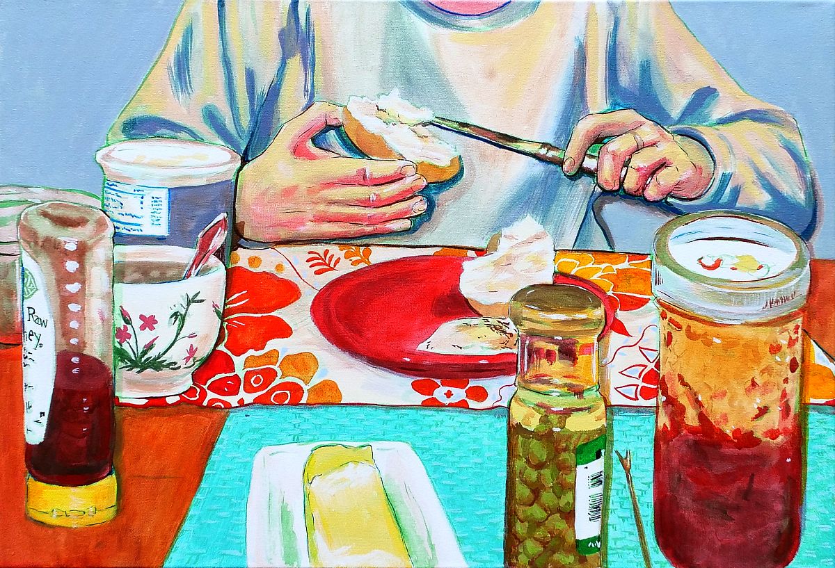 Sage in the Morning, Acrylic on canvas, 2' x 3', 2021