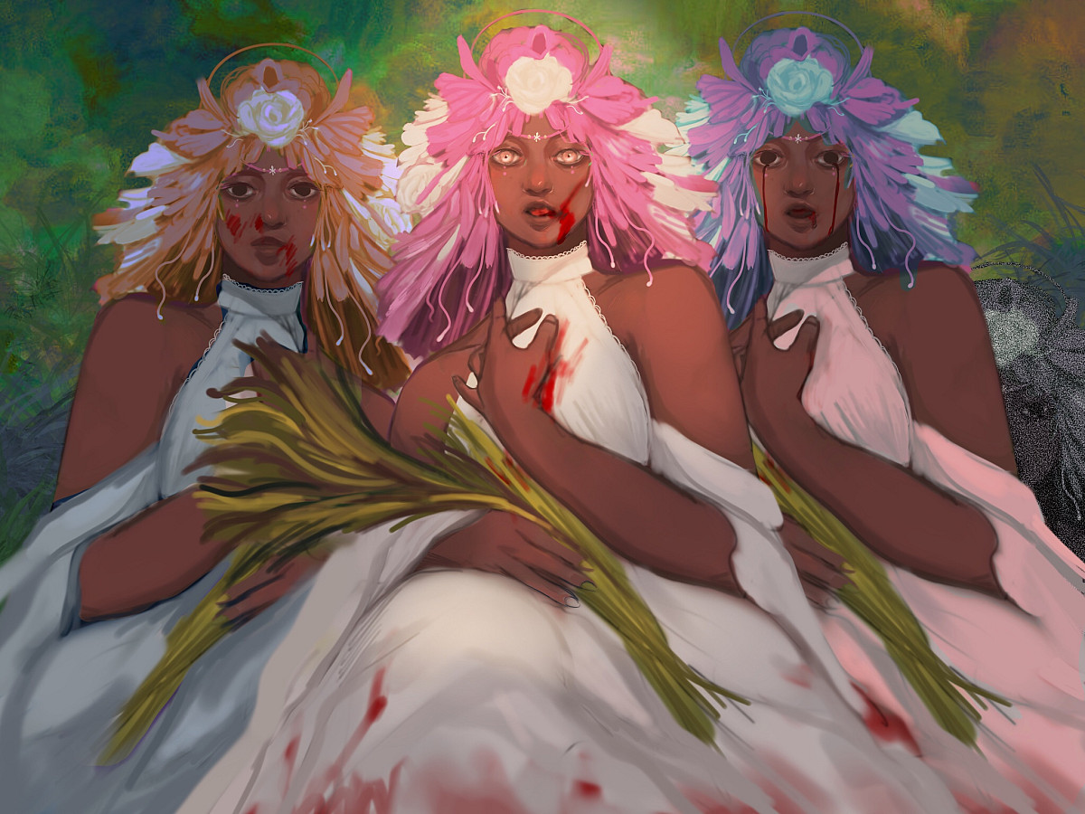 The Four Sisters of Gluttony, Digital Media, 2048px x 1526px x 300dpi, 2021