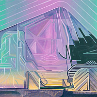 Tom Burckhardt '86, Hermitage, (2025), oil on linen (Photo: Jay Stern / Courtesy the artist and High Noon Gallery).