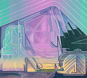 Tom Burckhardt '86, Hermitage, (2025), oil on linen (Photo: Jay Stern / Courtesy the artist and High Noon Gallery).