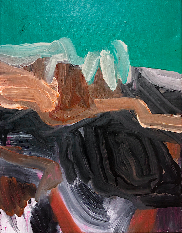 Chris O'Connor, Tree Stump, 2020, Oil on canvas, 11 x 14 ©Chris O'Connor