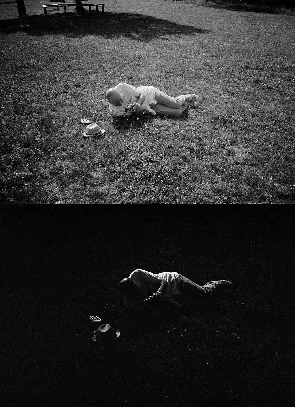 Anouk Grandits, Charcoal Hill, 2020 Film Photo Diptych, ©Anouk Grandits