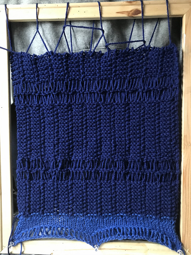 Emily Murray, Frame #3, 2020, Knitting, 16 x 20