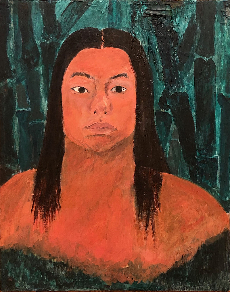 Carolyn Zhu Spillane, Self, 2020, Acrylic, 20 x16 ©Carolyn Zhu Spillane