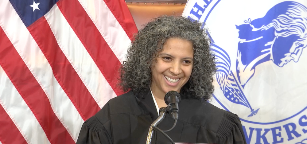 The Honorable Karen T. Beltran '02, newly appointed judge in the Yonkers City Court