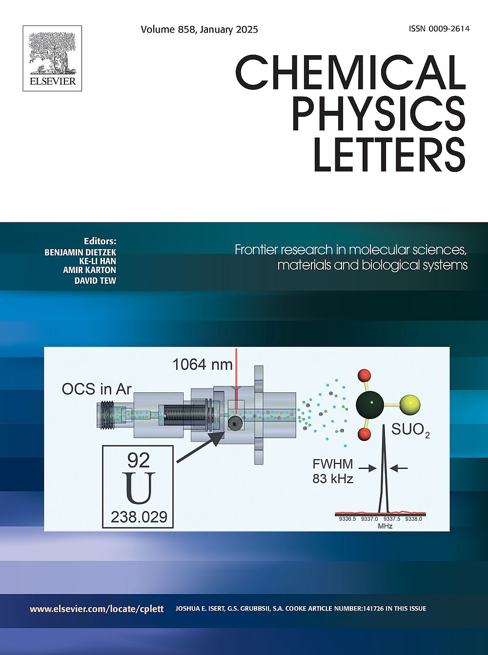 Chemical Physics Letters, Volume 858, January 2025 (Cover)