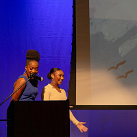 Acting majors Tachynel Merveille and Destiny Barbour won the Audience Favorite Award