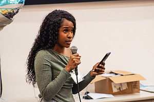 Second prize winner Tachynel Merveille