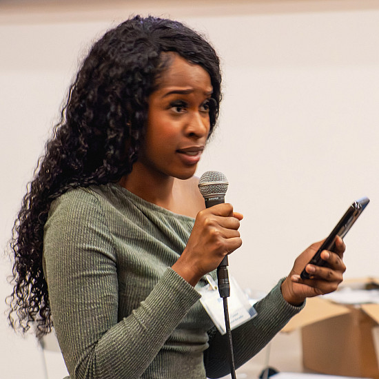 Second prize winner Tachynel Merveille