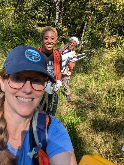 Dr. Allyson Jackson with interns Indi and Ashlee