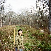 me at the entrance of Blind Brook (looking for invasive nematodes!)