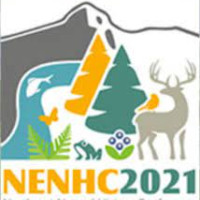 Logo of Northeast Natural History Conference with deer, tree, river, and fish