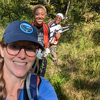 Dr. Allyson Jackson with interns Indi and Ashlee