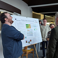 Students presenting their ecology poster