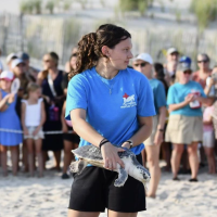 Julia interned at the New York Marine Rescue Center