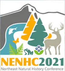 Logo of Northeast Natural History Conference with deer, tree, river, and fish
