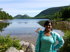 Amor Luciano in Acadia National Park