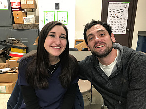 Danielle Barone and Matthew Leichman stayed up late to watch raccoons