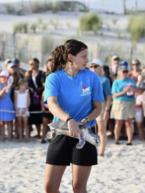 Julia interned at the New York Marine Rescue Center