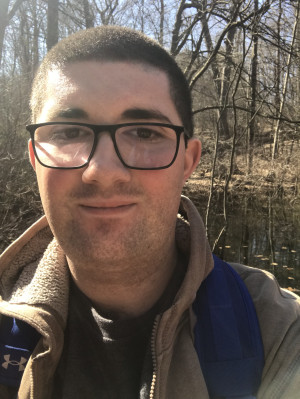 Thomas Tevnan at his Greenburgh Nature Center internship