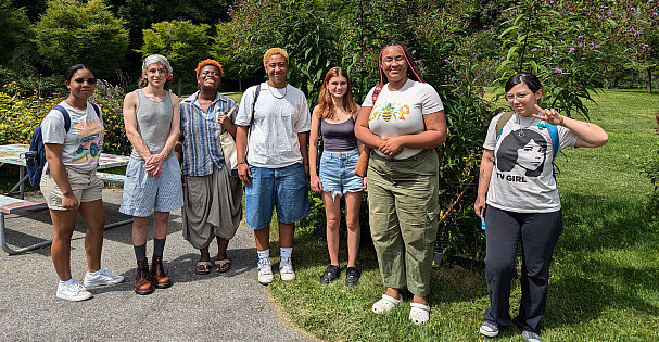 2024-2025 Land Stewardship and Invasive Species interns