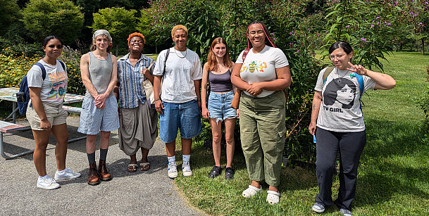 2024-2025 Land Stewardship and Invasive Species interns