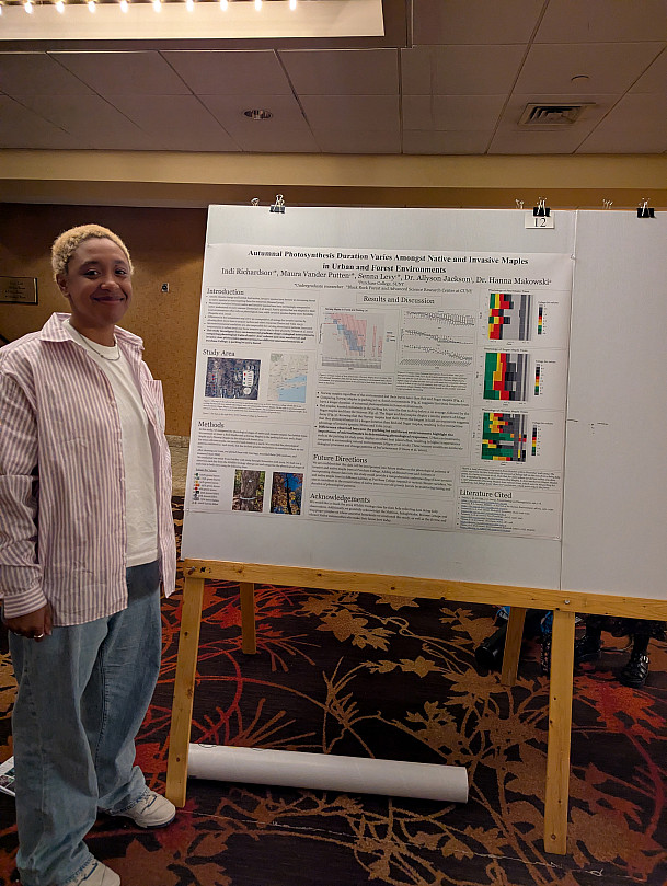 Indi and her winning poster at NENHC