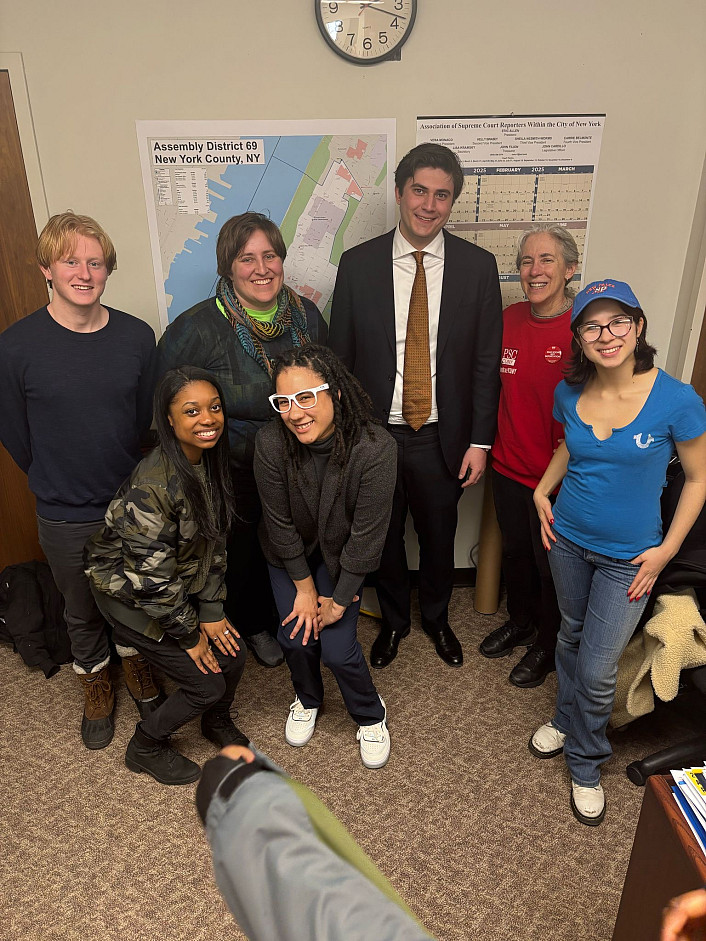 Mills at his NYPIRG internship
