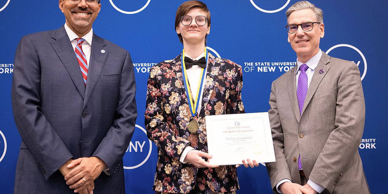 Victor Vyssotski ’26 Receives SUNY’s Highest Undergraduate Honor ...