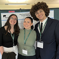 Students presenting research at SURC.