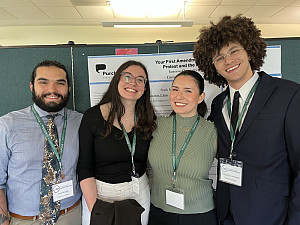 Students presenting research at SURC.