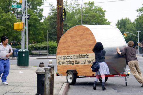 The Ghana ThinkTank Mobile Unit in Queens, NY